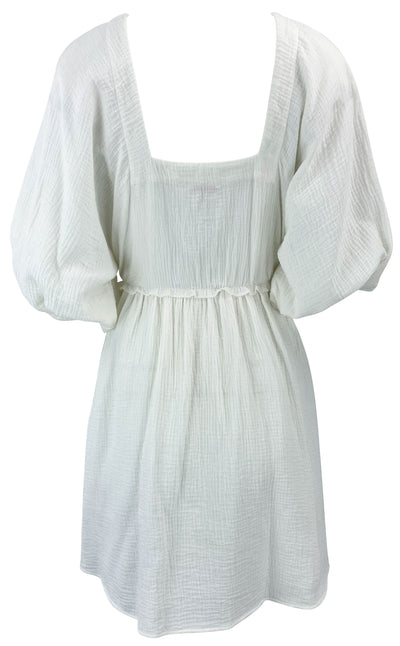 ERES Eris V-Neck Dress in Blanc - Discounts on ERES at UAL
