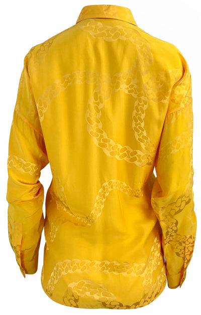 Stella McCartney Falabella Jacquard Shirt in Yellow - Discounts on Stella McCartney at UAL
