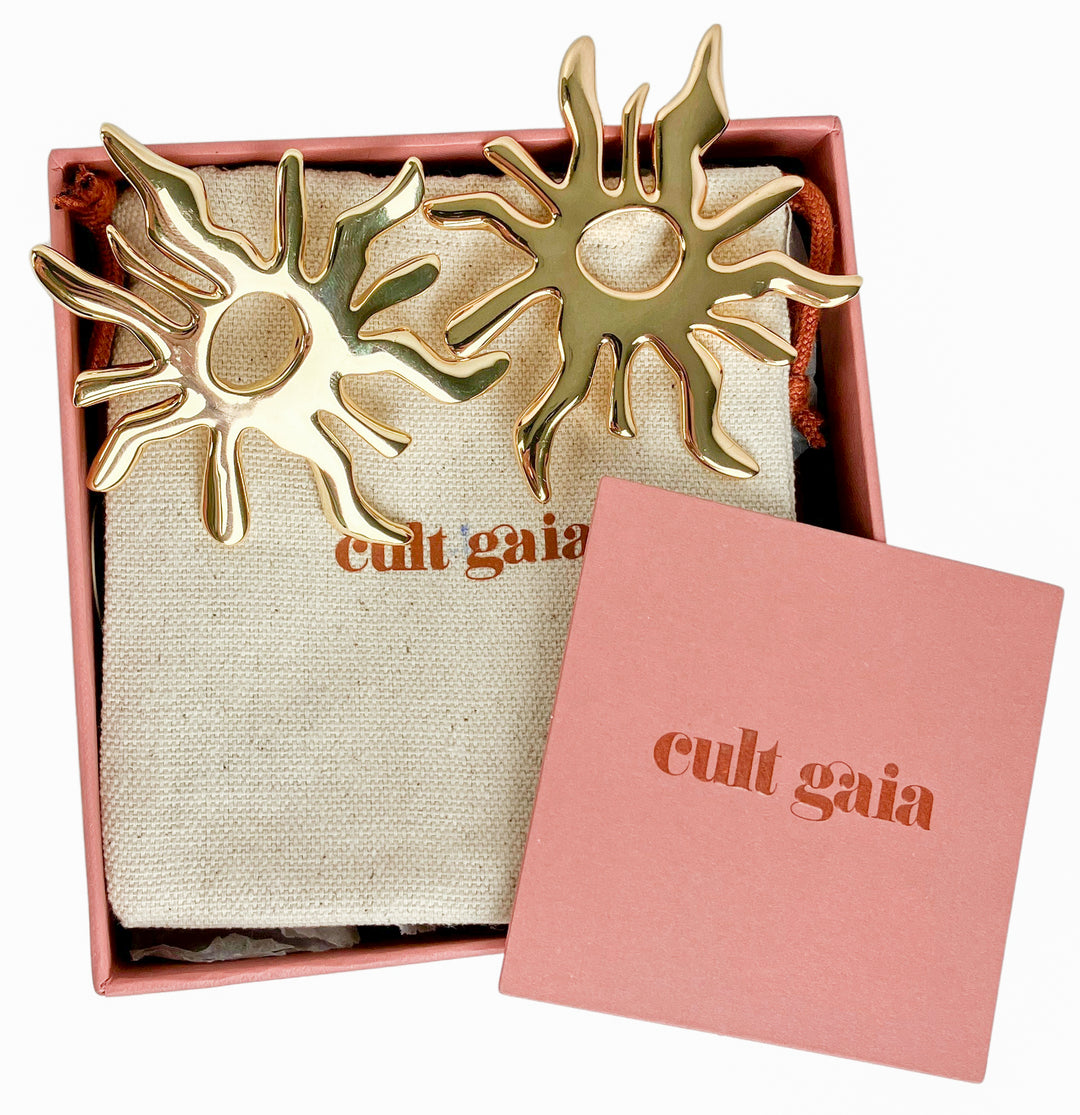 Cult Gaia Soleil Earrings in Gold - Discounts on Cult Gaia at UAL