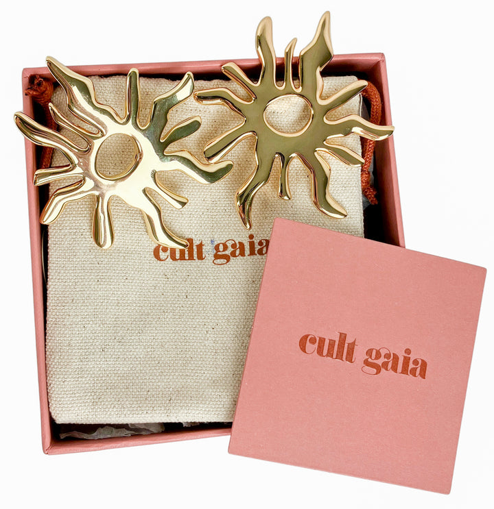 Cult Gaia Soleil Earrings in Gold - Discounts on Cult Gaia at UAL
