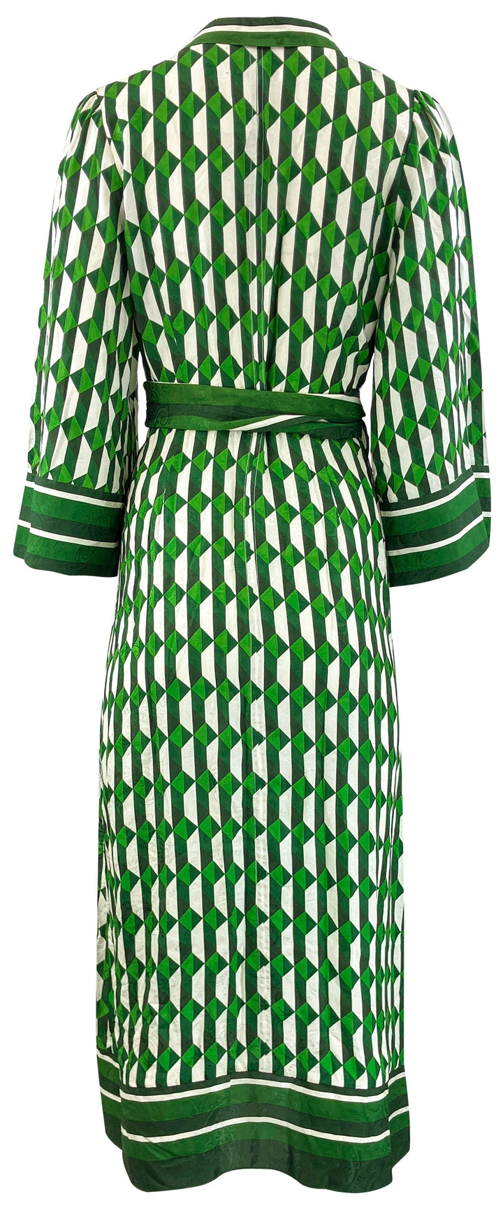 Cara Cara Le Tile Printed Dress in Green