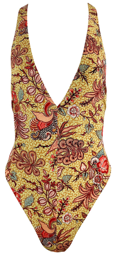 Ulla Johnson Luz Maillot One Piece Swimsuit in Calla Lily - Discounts on Ulla Johnson at UAL