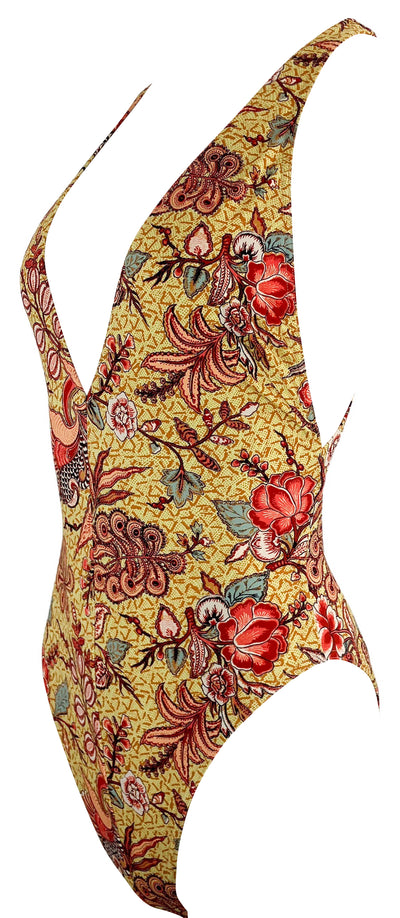 Ulla Johnson Luz Maillot One Piece Swimsuit in Calla Lily - Discounts on Ulla Johnson at UAL