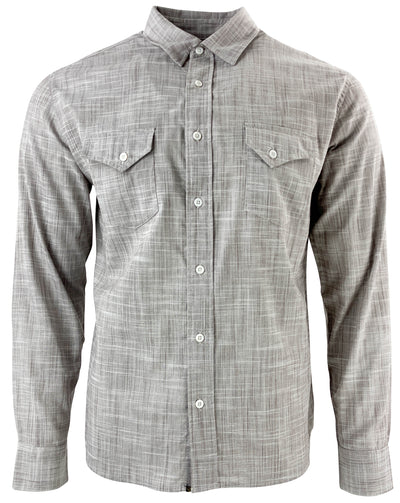 Billy Reid Plaid Button Down in Brown - Discounts on Billy Reid at UAL