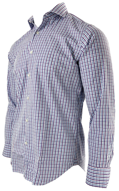 ORDEAN Checkered Button Down in Red/Blue - Discounts on ORDEAN at UAL