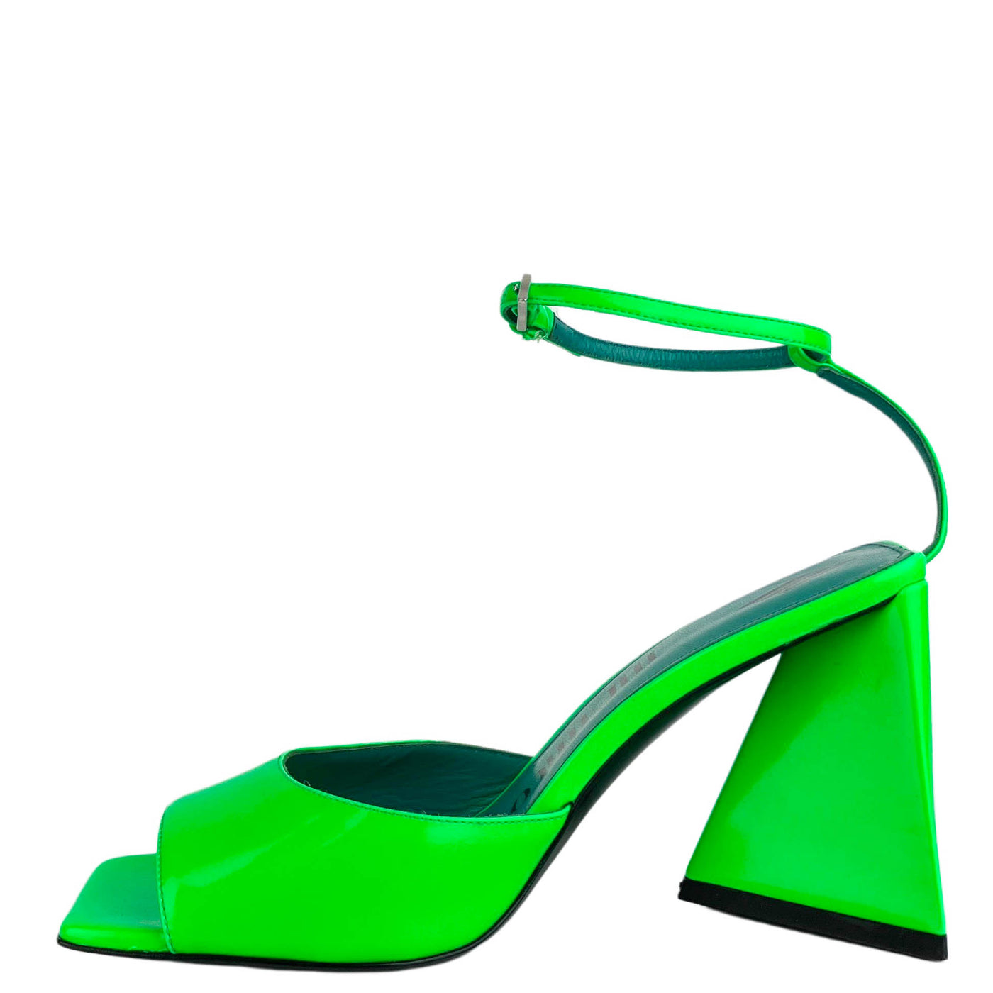 The Attico Piper Heels in Fluorescent Green - Discounts on The Attico at UAL