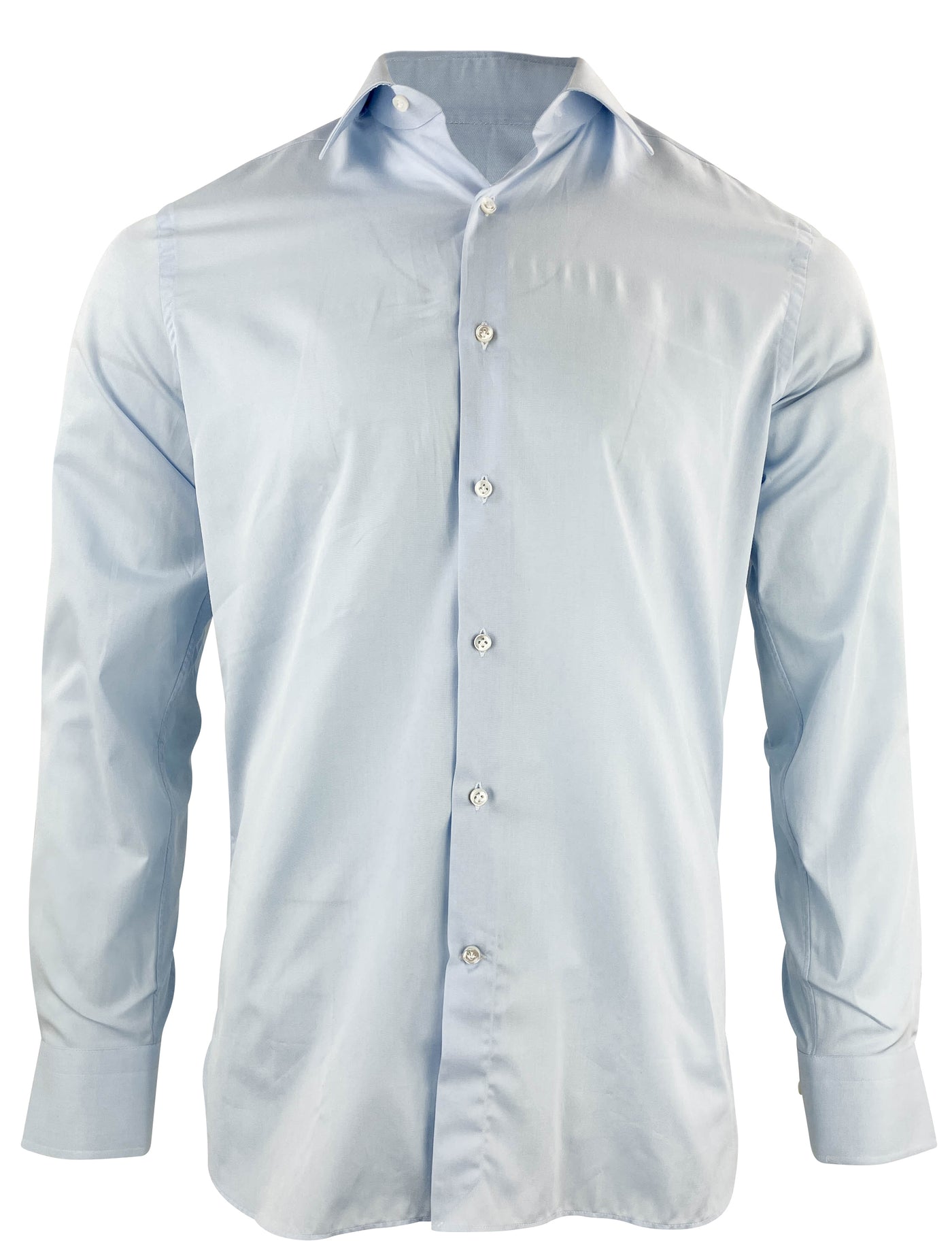 Sonrisa Cotton Poplin Button Down Shirt in Light Blue - Discounts on Sonrisa at UAL