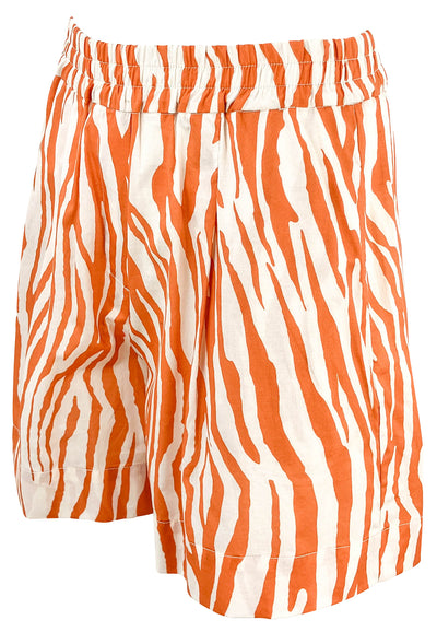 (nude)Tiger Striped Shorts in Cream and Rust - Discounts on (nude) at UAL