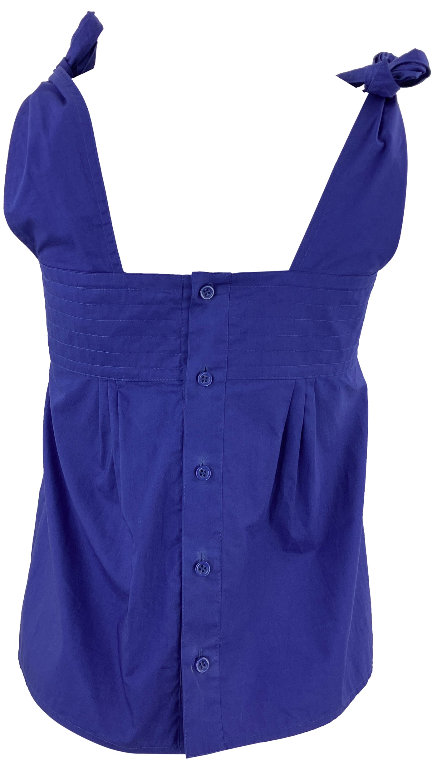 See By Chloé Top with Bows in Abyss Water - Discounts on See By Chloé at UAL