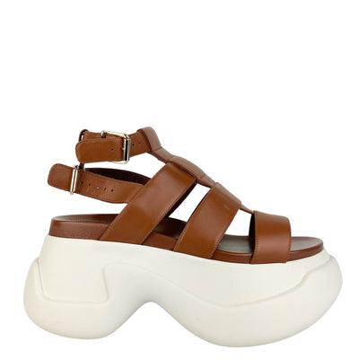 Marni Platform Sandals in Brown - Discounts on Marni at UAL