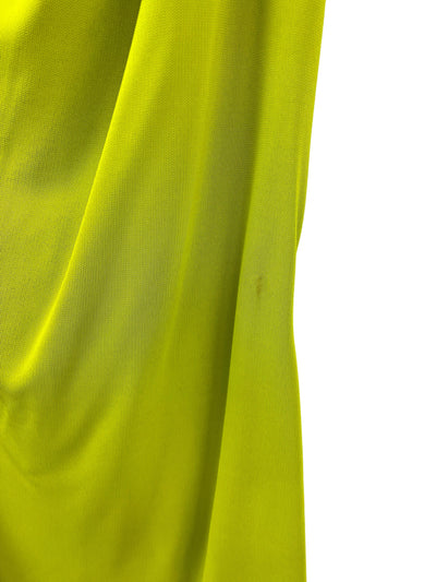 Monse One Shoulder Draped Dress in Lime - Discounts on Monse at UAL