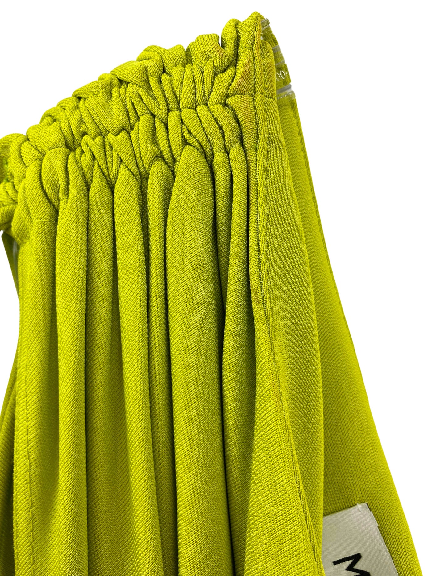 Monse One Shoulder Draped Dress in Lime - Discounts on Monse at UAL