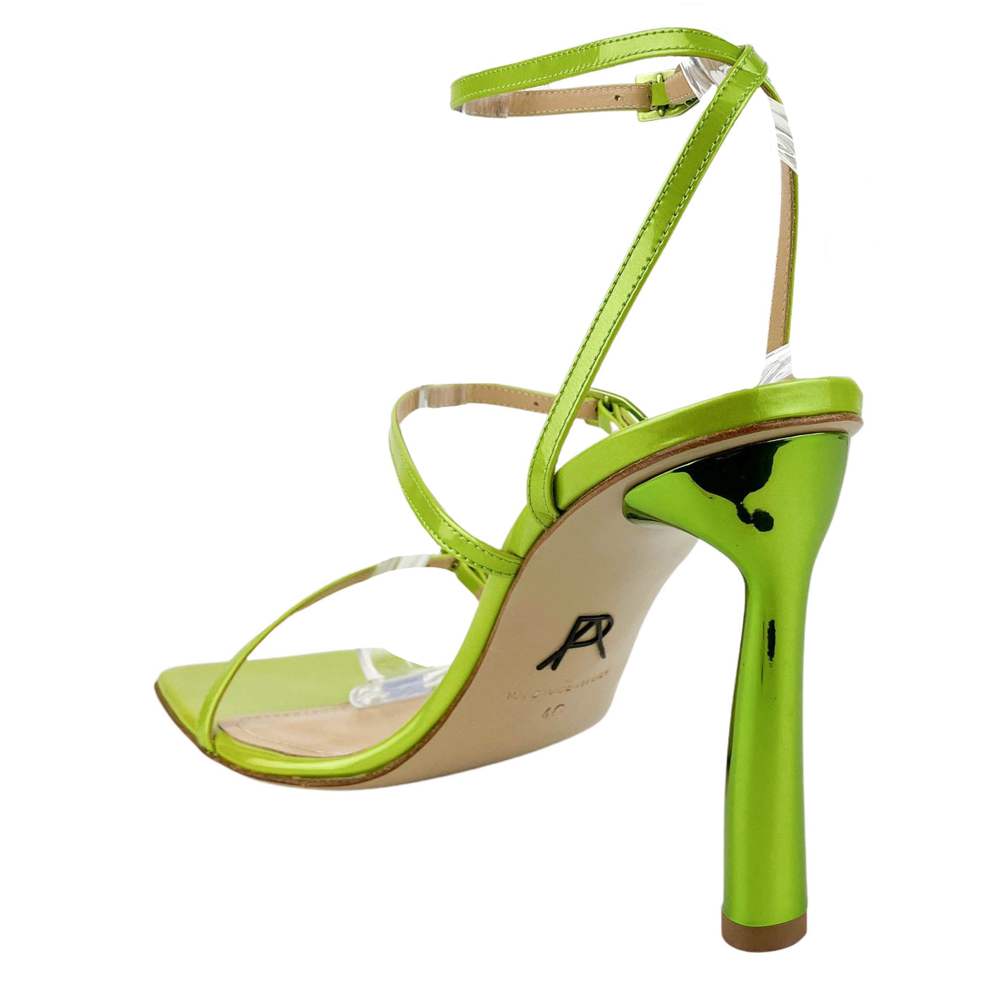 Paul Andrew Slinky Sandals in Acid Yellow - Discounts on Paul Andrew at UAL
