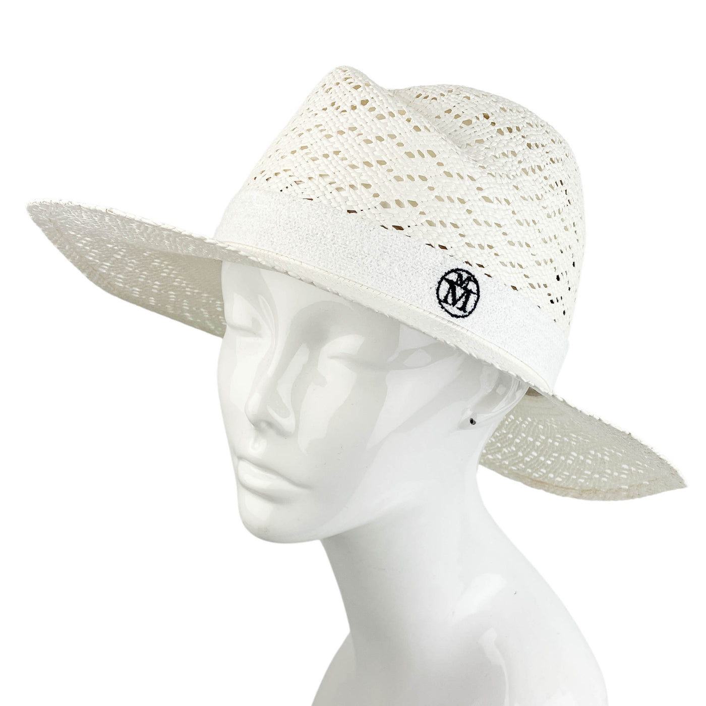 Maison Michel Virginie Sun Hat in Off White - Discounts on Maison Michel at UAL