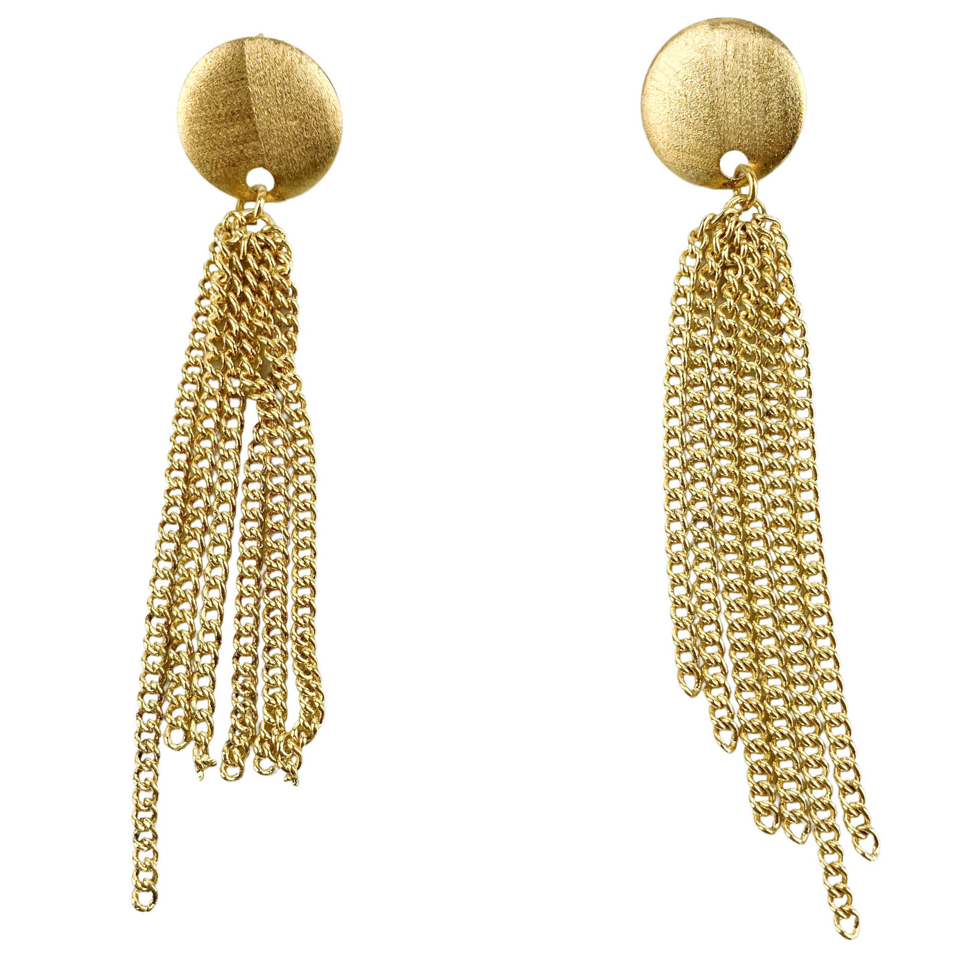 Betty Carré Chain Fringe Earrings in Brushed Gold - Discounts on Betty Carre at UAL