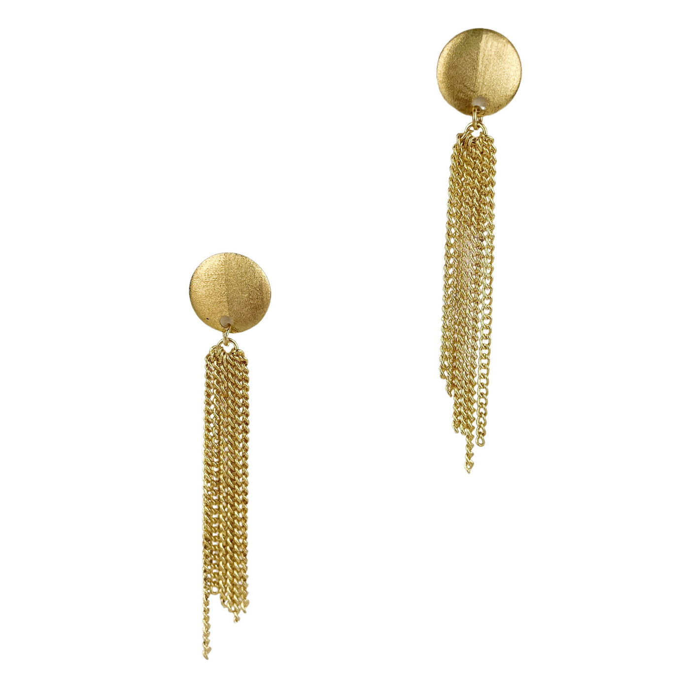 Betty Carré Chain Fringe Earrings in Brushed Gold - Discounts on Betty Carre at UAL