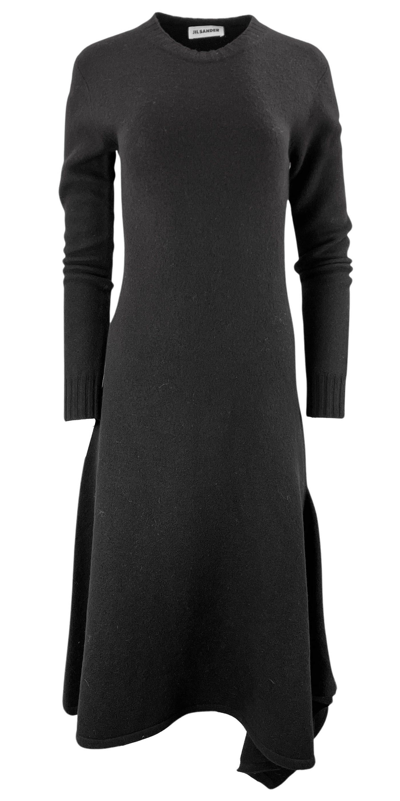 Jil Sander Knit Dress in Black - Discounts on Jil Sander at UAL