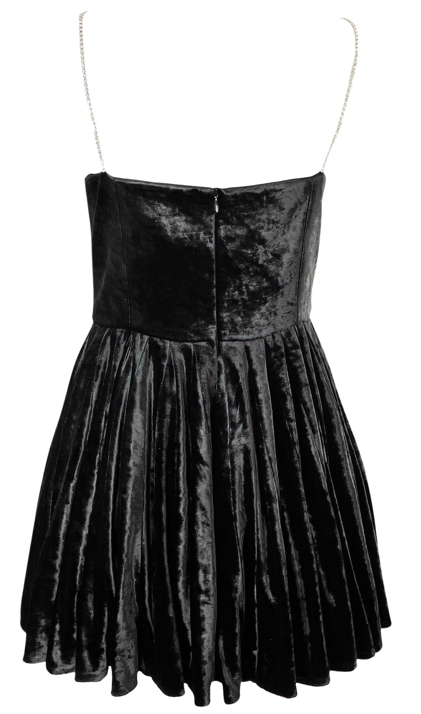 Magda Butrym Crystal-Embellished Velvet Mini Dress in Black - Discounts on Magda Butrym at UAL