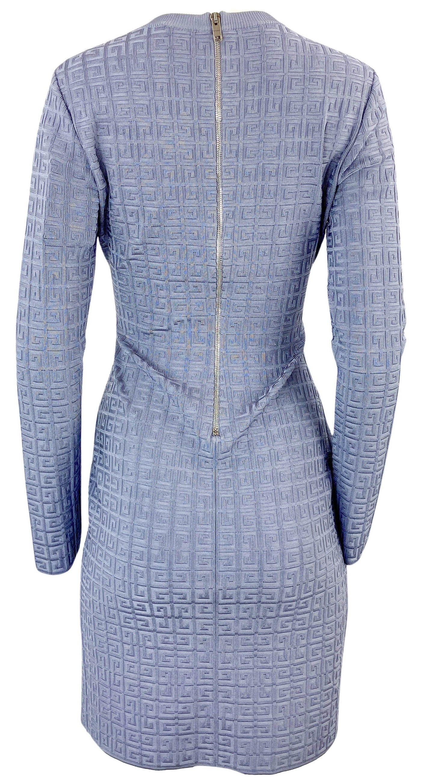 Givenchy Stretch-Knit Mini Dress in Mineral Blue - Discounts on Givenchy at UAL