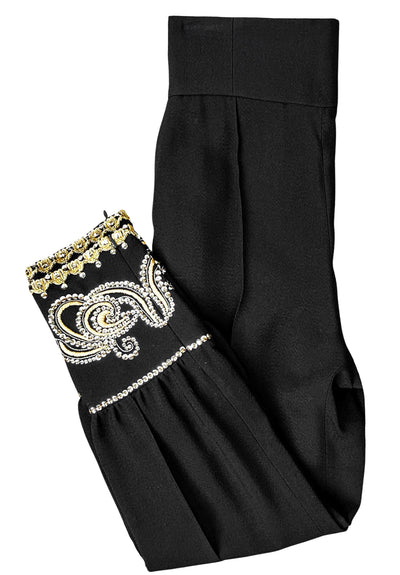 Alexandre Vauthier Embroidered Pants in Black - Discounts on Alexandre Vauthier at UAL