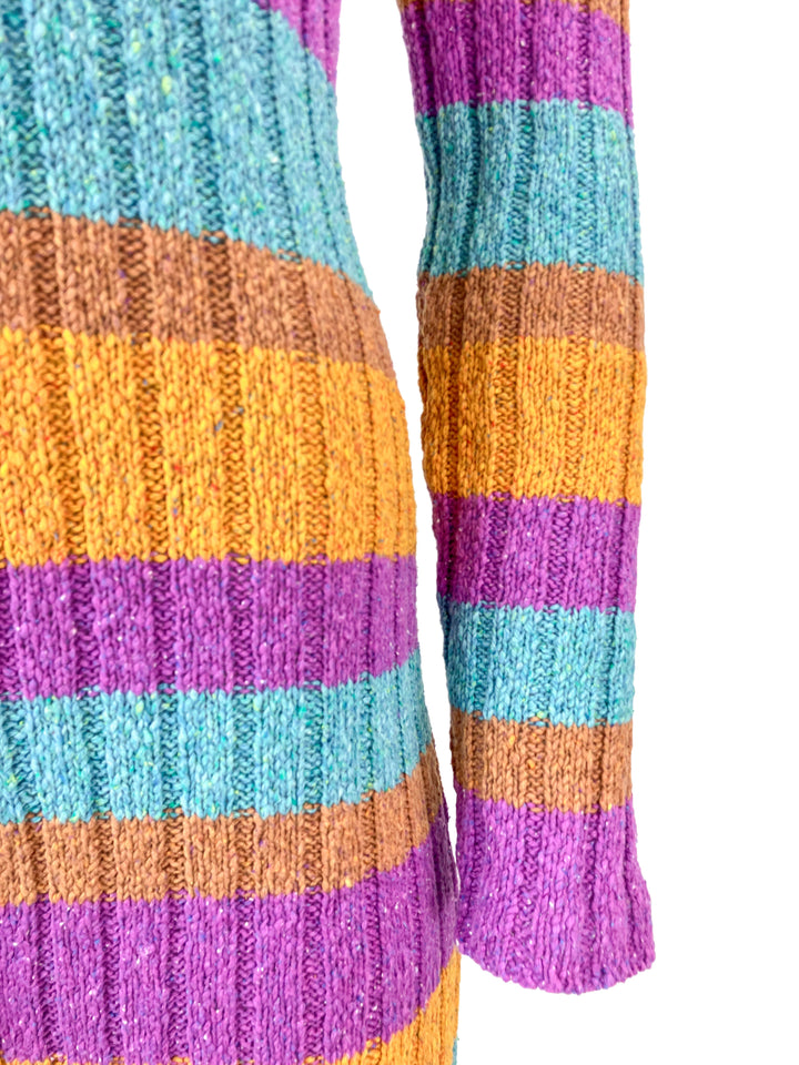 The Elder Statesman Rib June Striped Duster in Multi