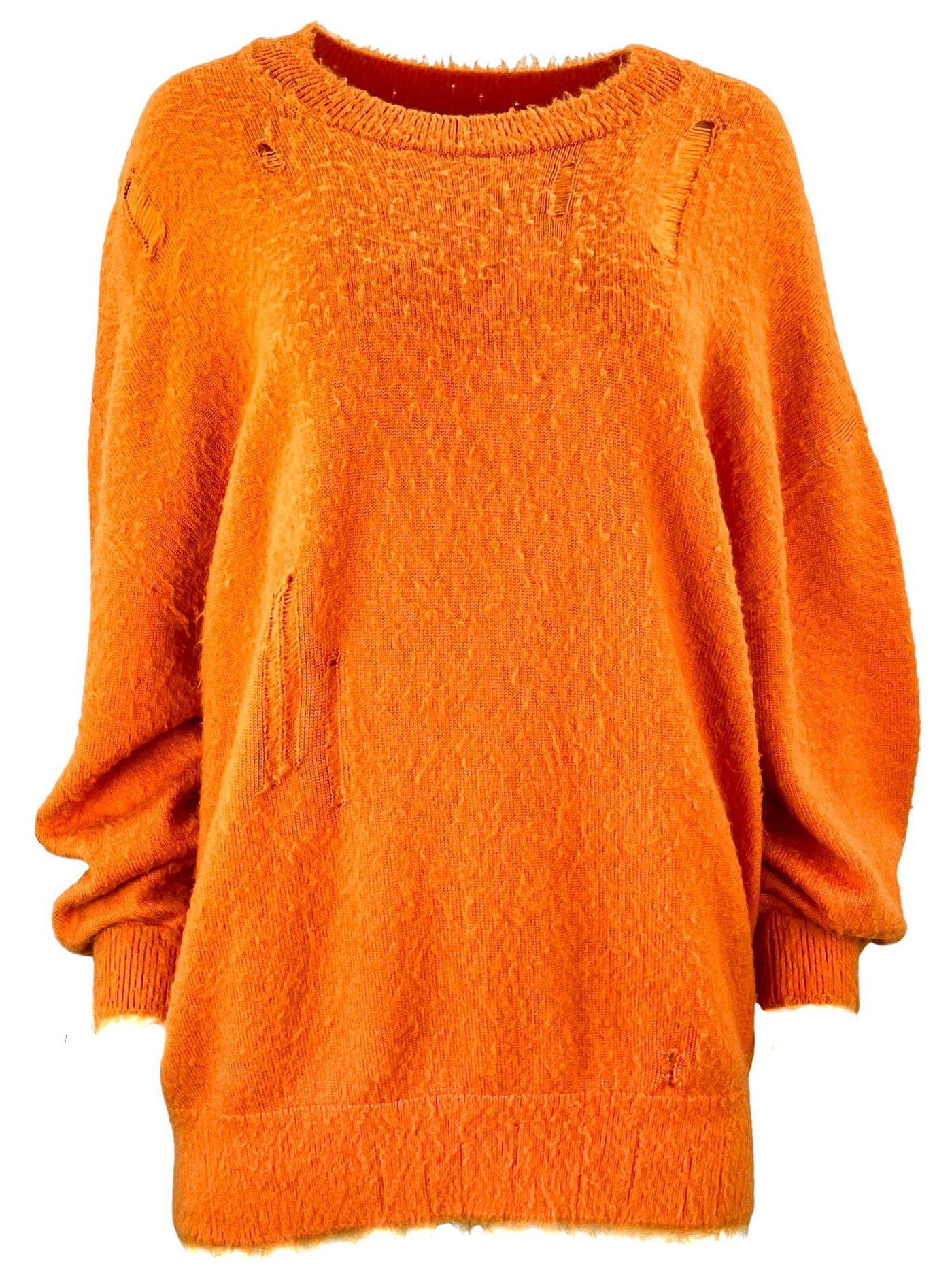 R13 Shaggy Oversized Sweater in Orange - Discounts on R13 at UAL
