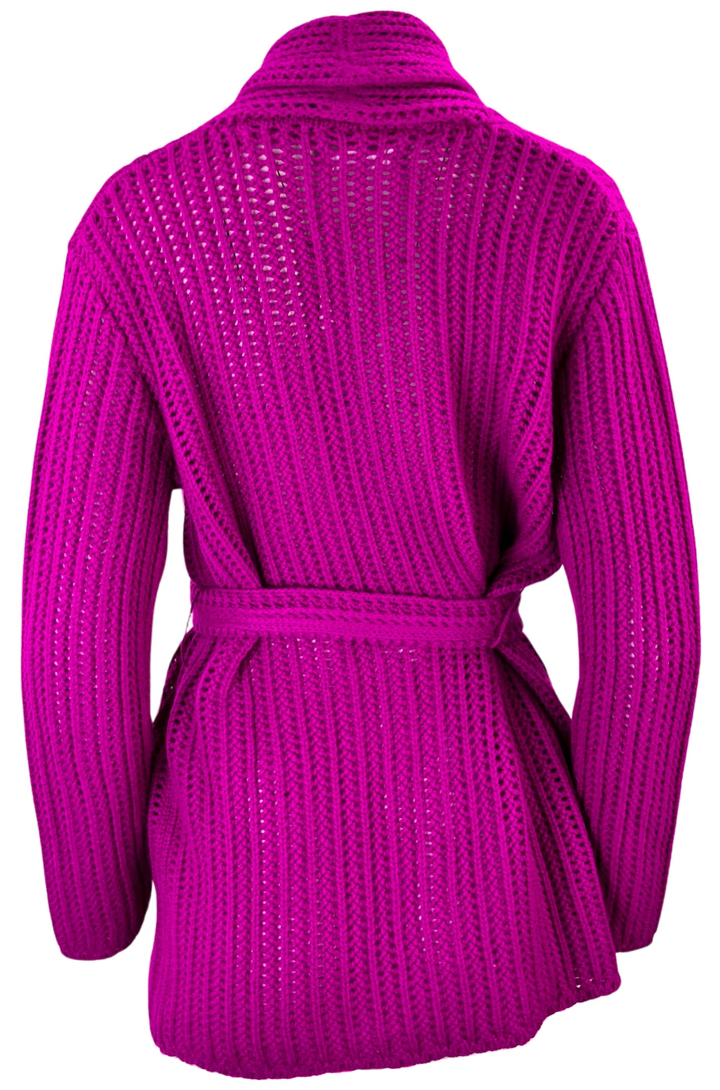 Sablyn Cashmere Belted Cardigan in Rosa