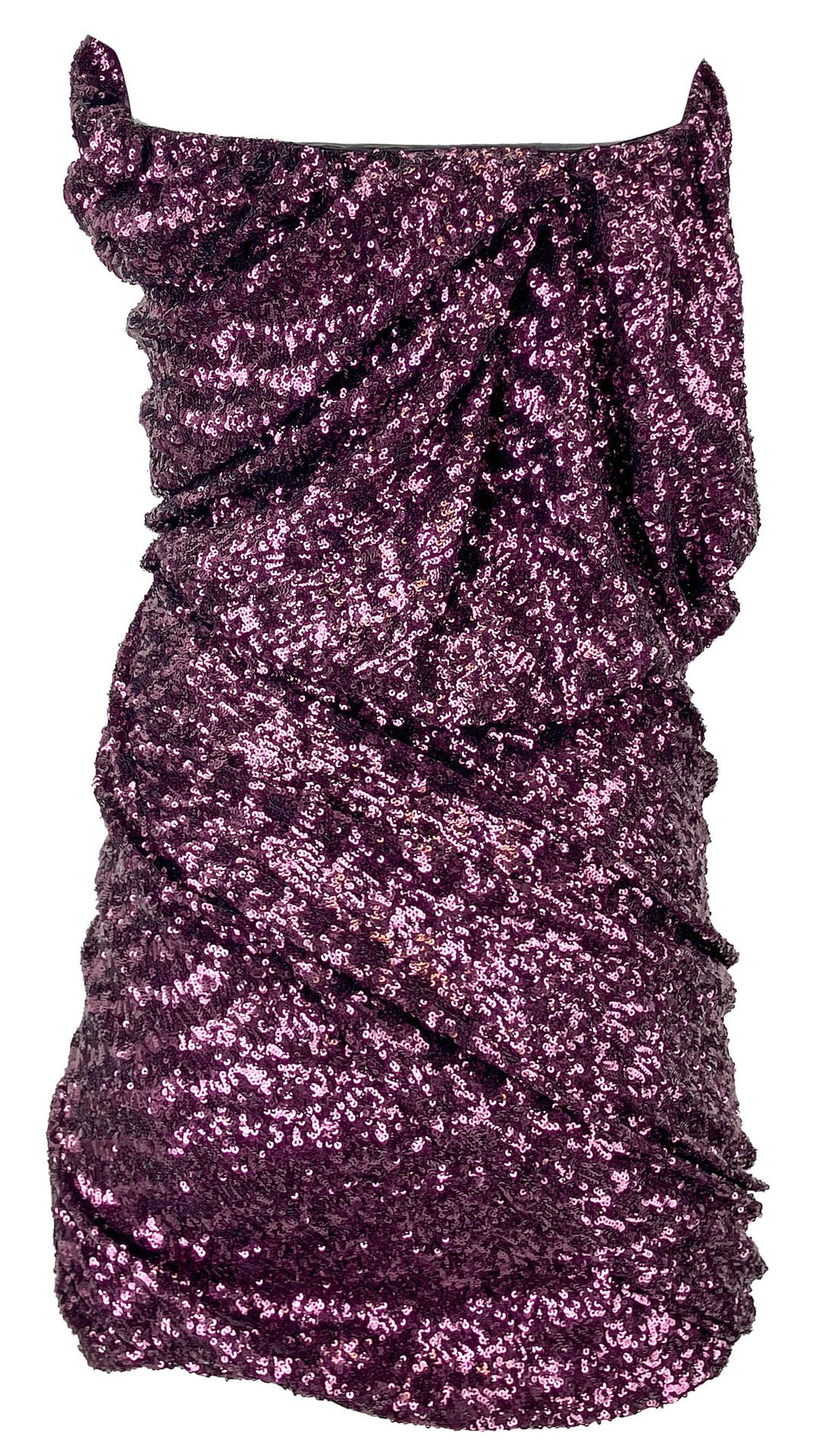 The Attico Eita Mini Dress in Aubergine - Discounts on The Attico at UAL