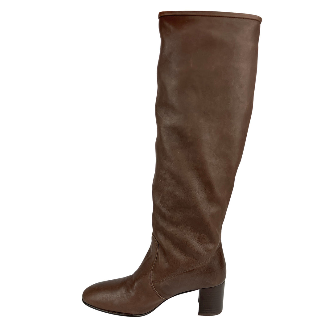 Pedro García Xantia Leather Boots in Brown Clarabelle - Discounts on Pedro García at UAL