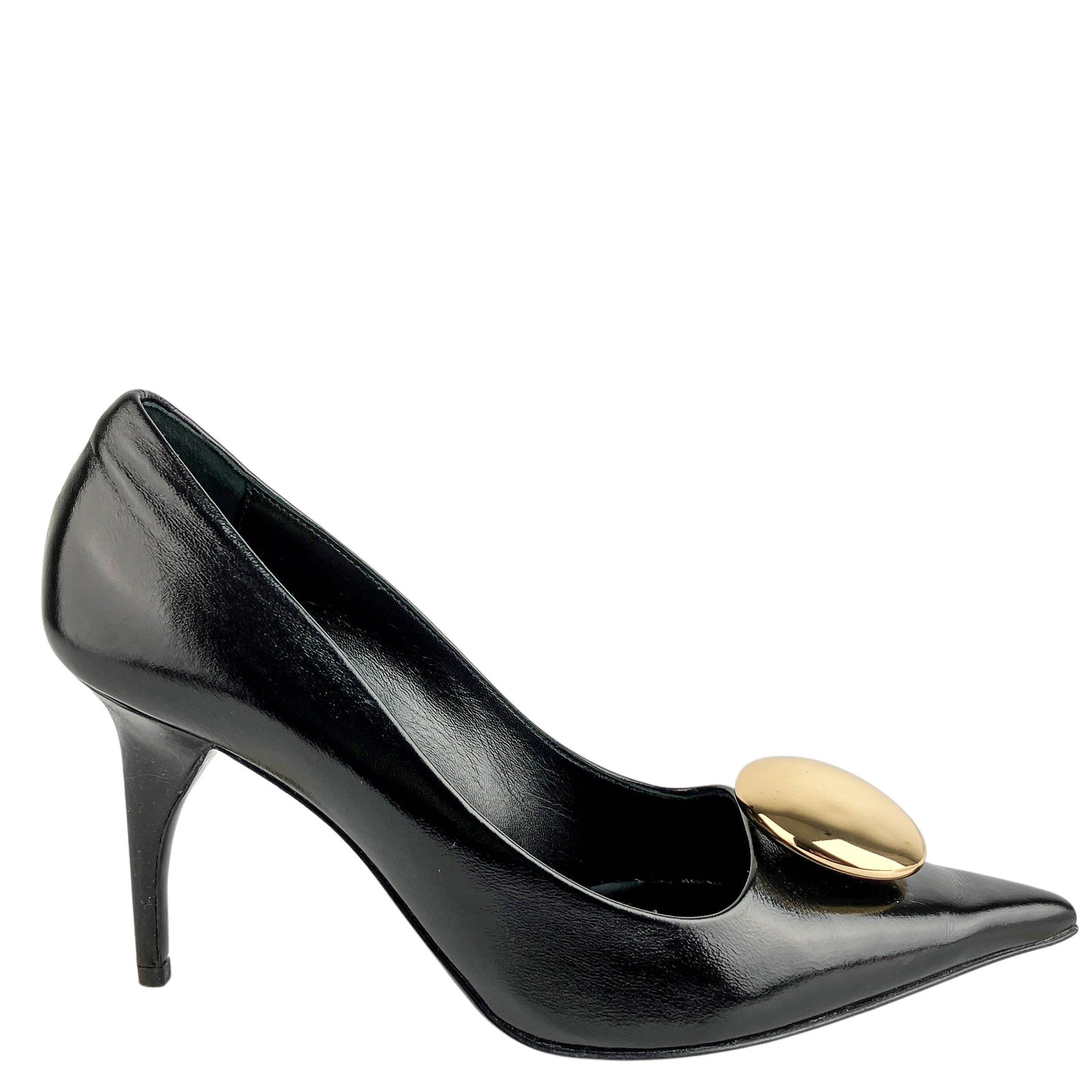 Bruno Frisoni Solaris Heels in Black/Gold - Discounts on Bruno Frisoni at UAL