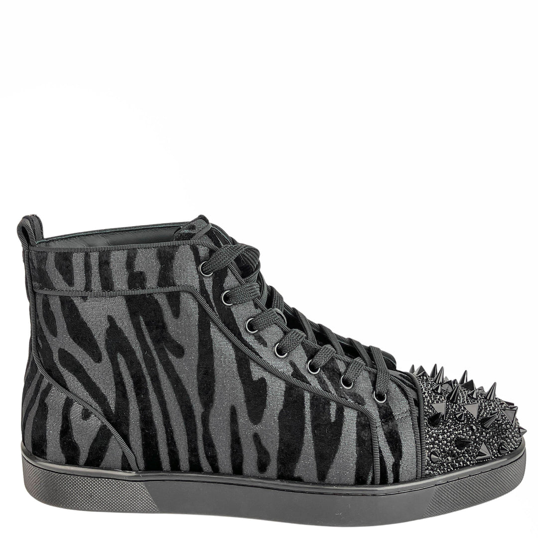 Christian Louboutin Lou Pik Pik Sneakers in Black - Discounts on Christian Louboutin at UAL