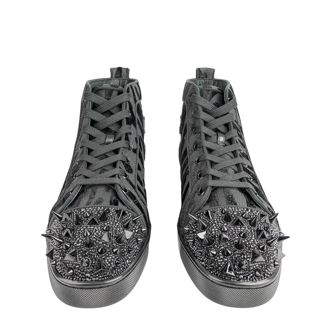 Christian Louboutin Lou Pik Pik Sneakers in Black - Discounts on Christian Louboutin at UAL