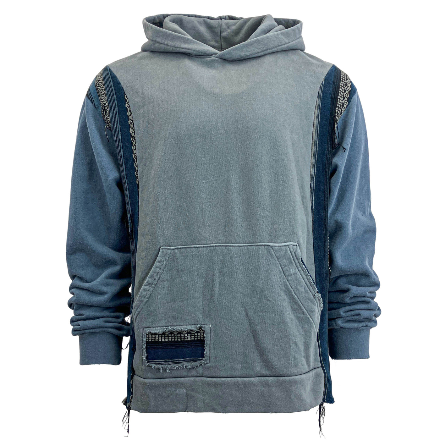Alchemist Hunger Strike Hoodie in Grey and Blue - Discounts on Alchemist at UAL