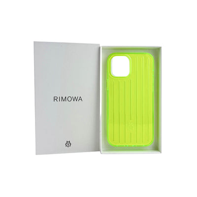 RIMOWA iPhone 12 Pro Max Phone Case in Fluorescent Lime - Discounts on RIMOWA at UAL