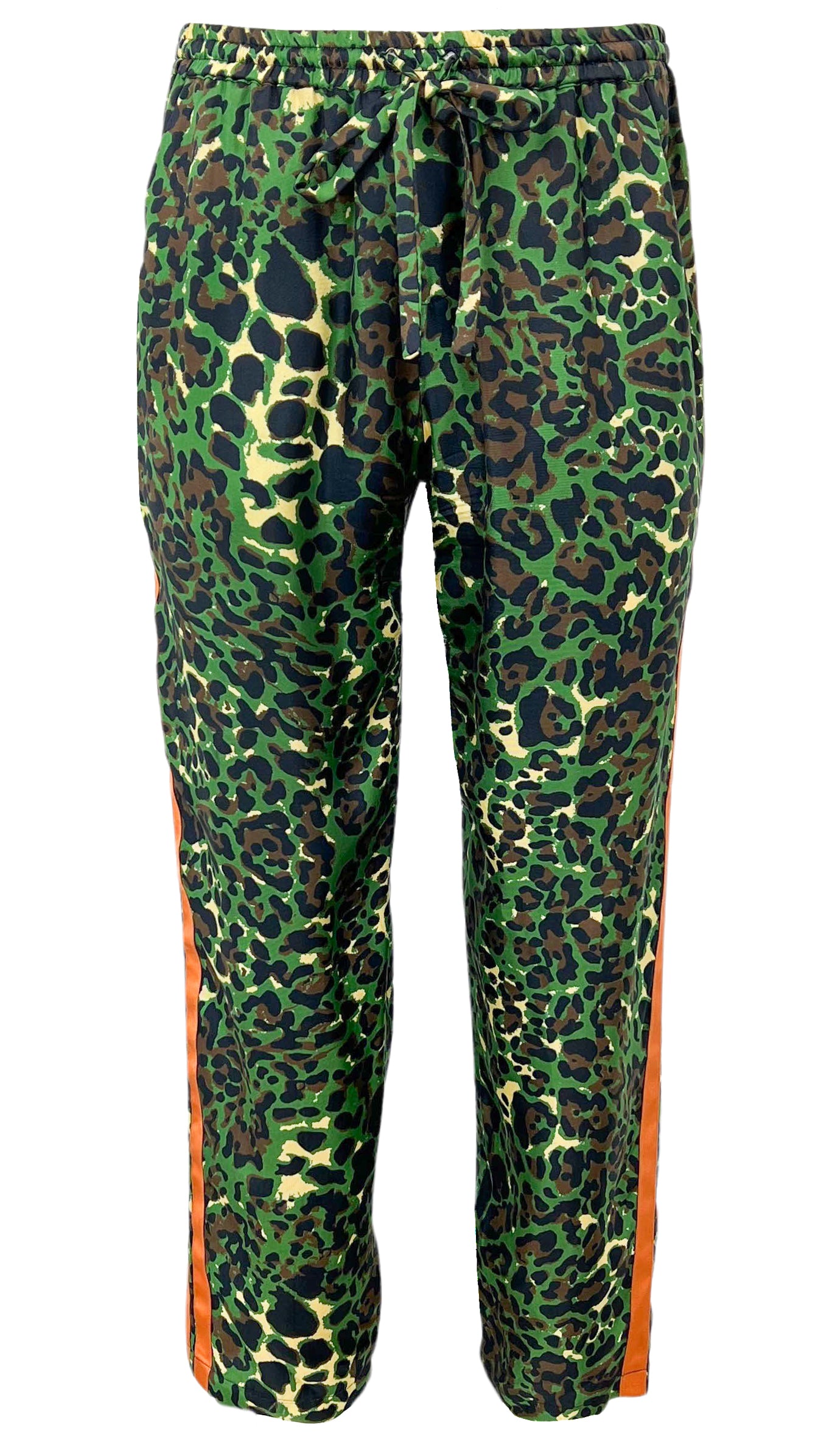 Pierre-Louis Mascia Leopard Print Pants in Green - Discounts on Baum Und Pferdgarten at UAL
