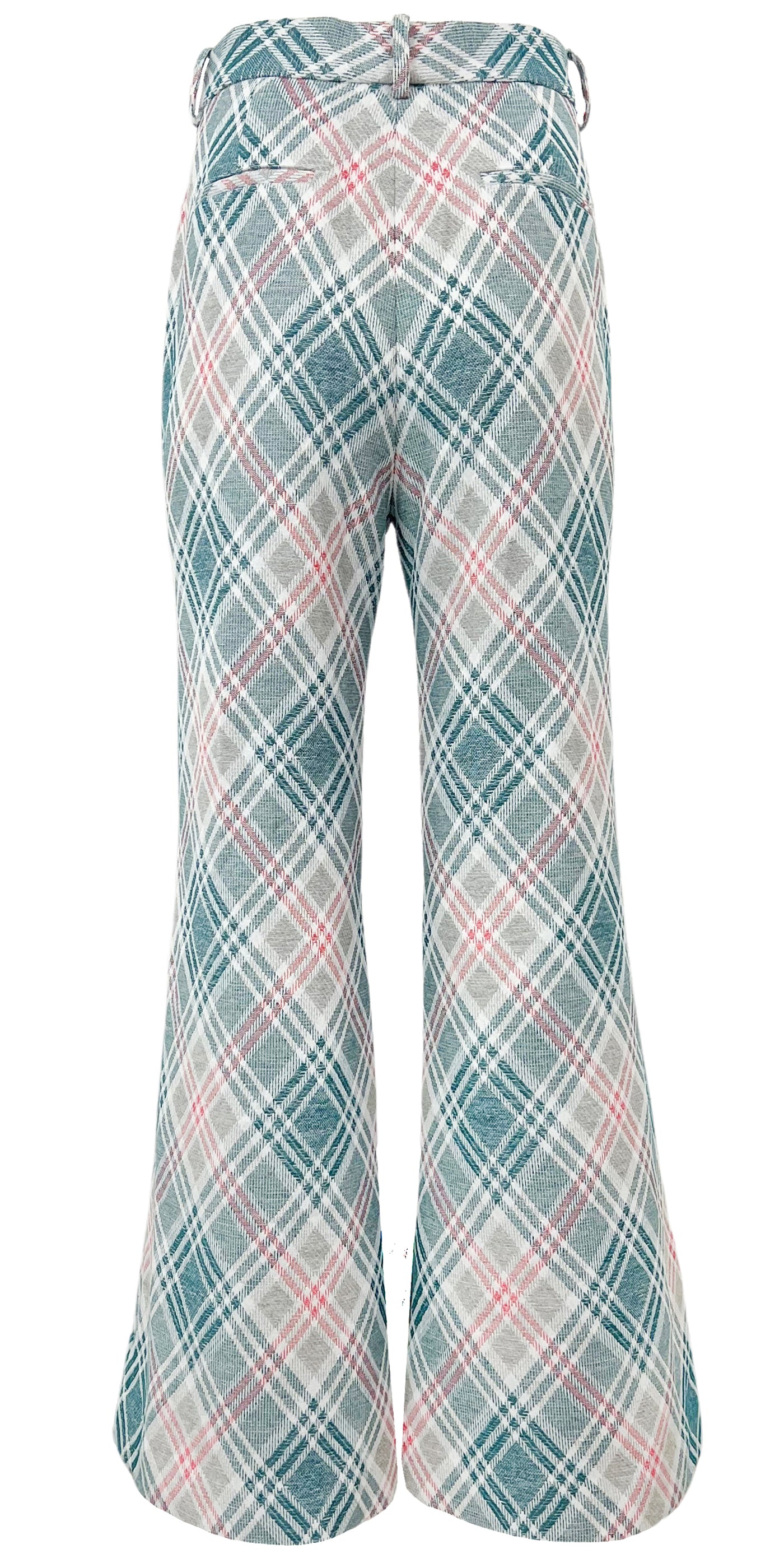 Rosie Assoulin Plaid Print Trousers in Multi - Discounts on Rosie Assoulin at UAL