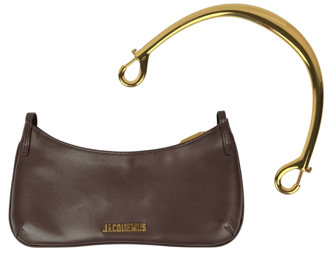 Jacquemus Le Bisou Mousqueton Bag in Dark Brown - Discounts on Jacquemus at UAL