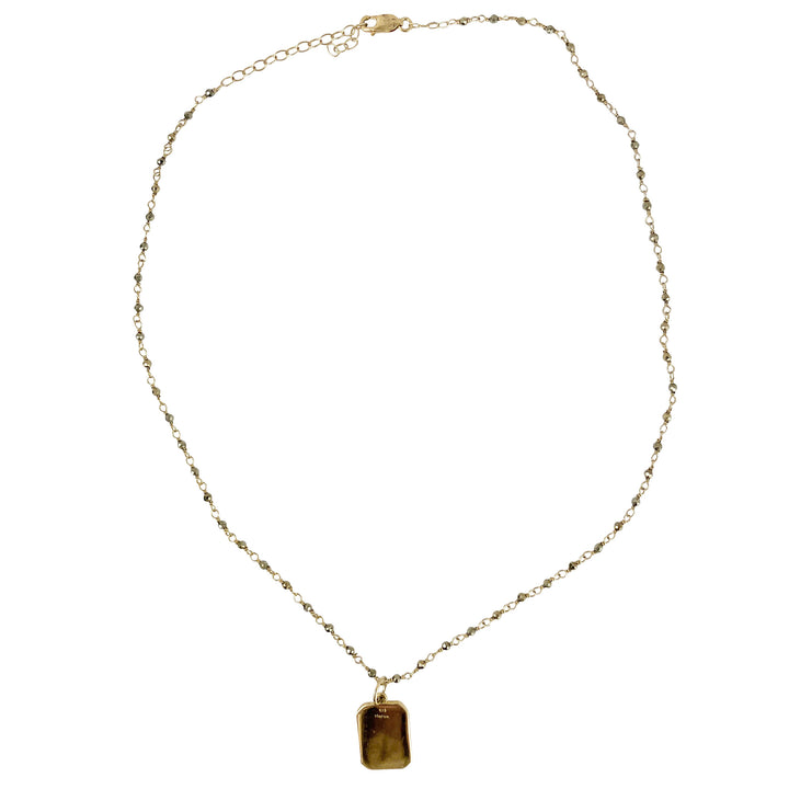 Ela Rae Dog Tag "E" Initial Necklace - Discounts on Ela Rae at UAL