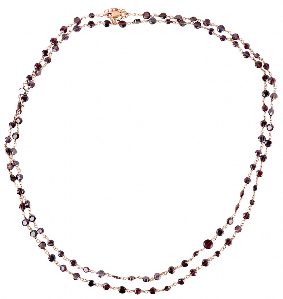 Ela Rae Diana Coin Necklace in Garnet - Discounts on Ela Rae at UAL
