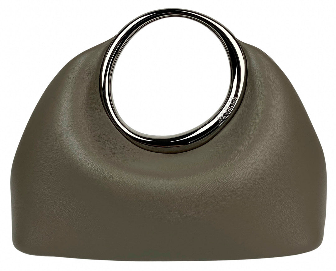 Jacquemus Le Petit Calino Leather Bag in Taupe - Discounts on Jacquemus at UAL