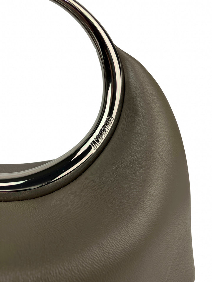 Jacquemus Le Petit Calino Leather Bag in Taupe - Discounts on Jacquemus at UAL