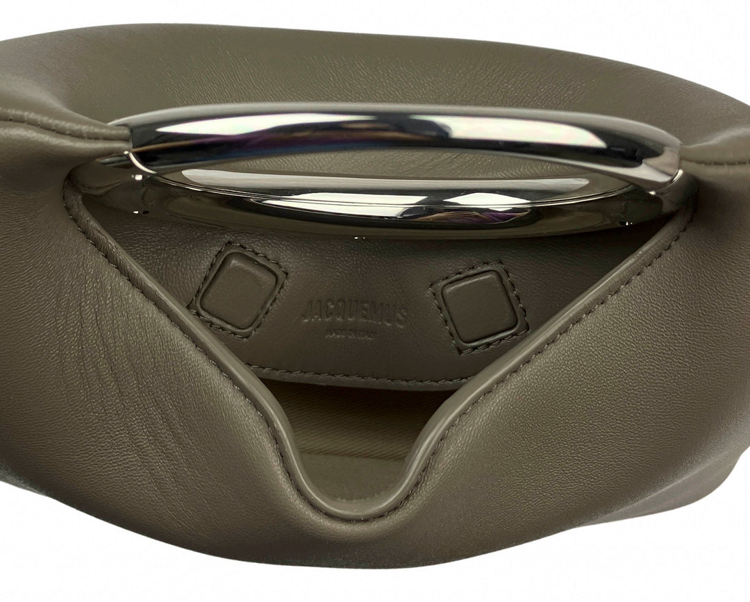 Jacquemus Le Petit Calino Leather Bag in Taupe - Discounts on Jacquemus at UAL