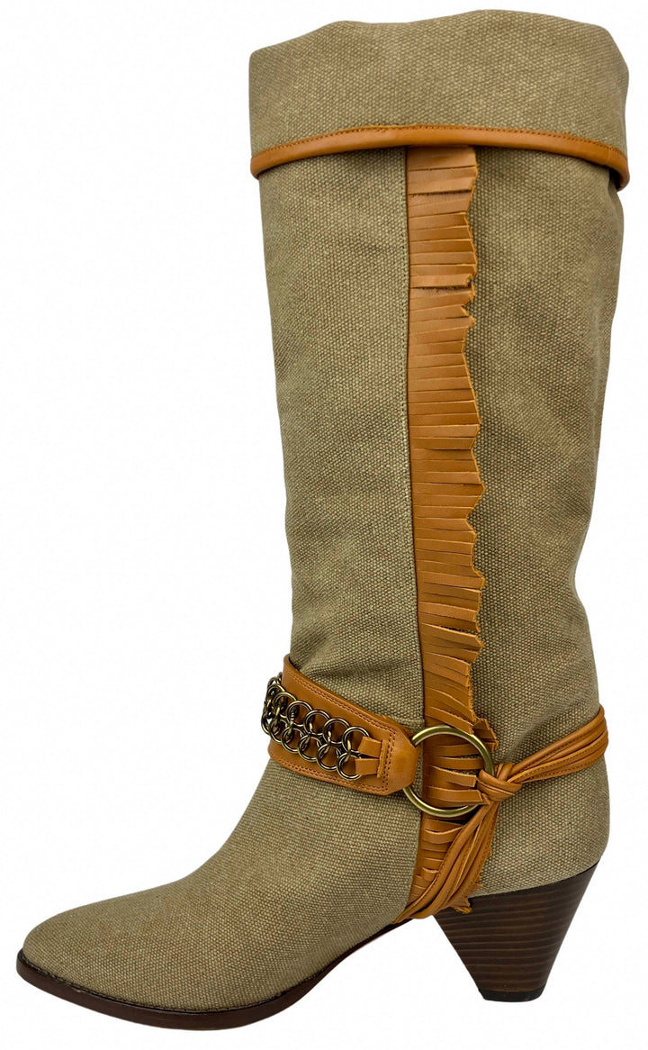Isabel Marant Levon Boots in Khaki - Discounts on Isabel Marant at UAL
