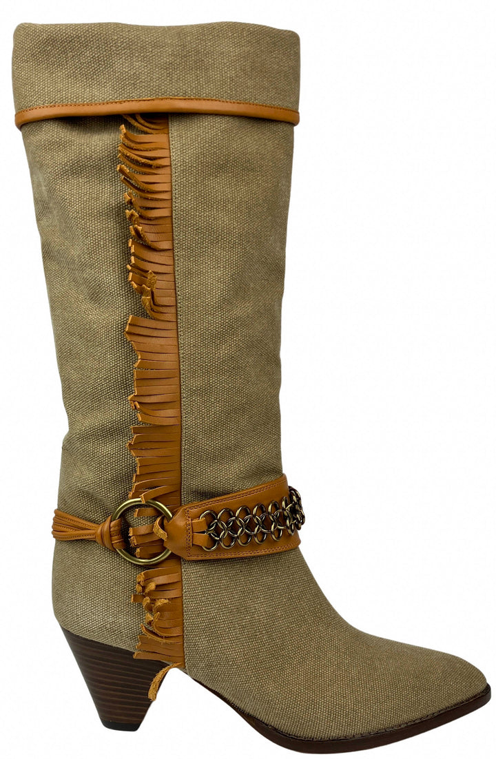 Isabel Marant Levon Boots in Khaki - Discounts on Isabel Marant at UAL