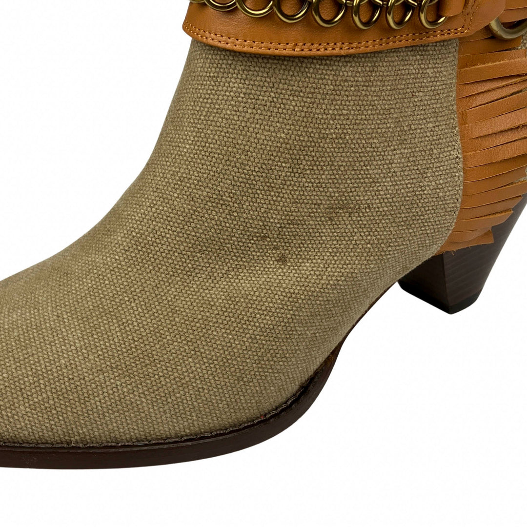 Isabel Marant Levon Boots in Khaki - Discounts on Isabel Marant at UAL