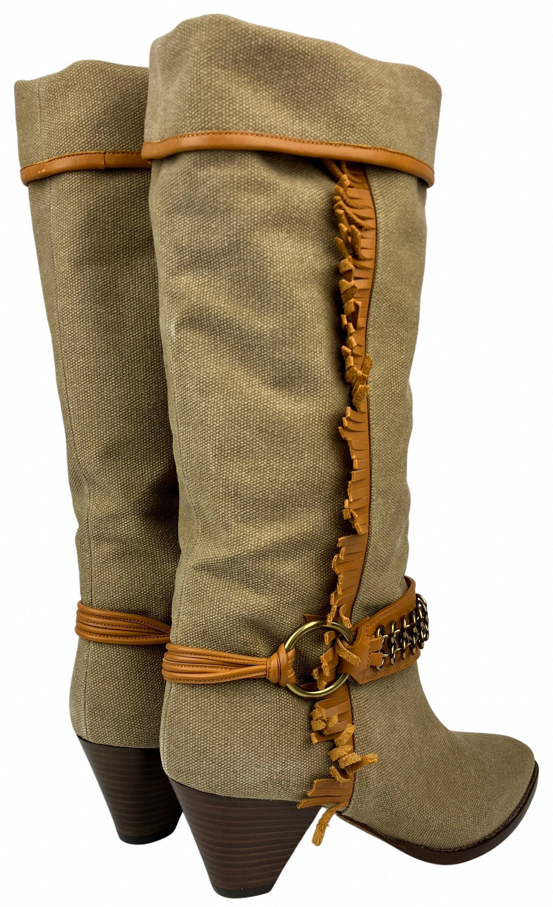 Isabel Marant Levon Boots in Khaki - Discounts on Isabel Marant at UAL