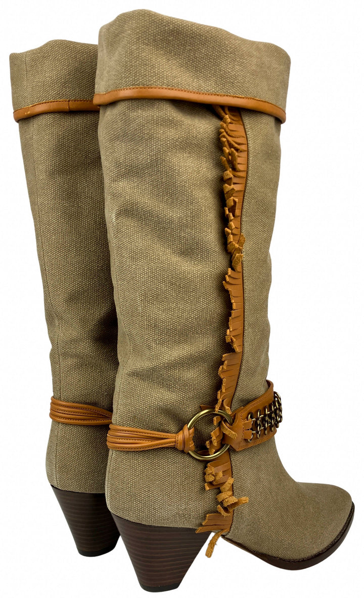 Isabel Marant Levon Boots in Khaki - Discounts on Isabel Marant at UAL