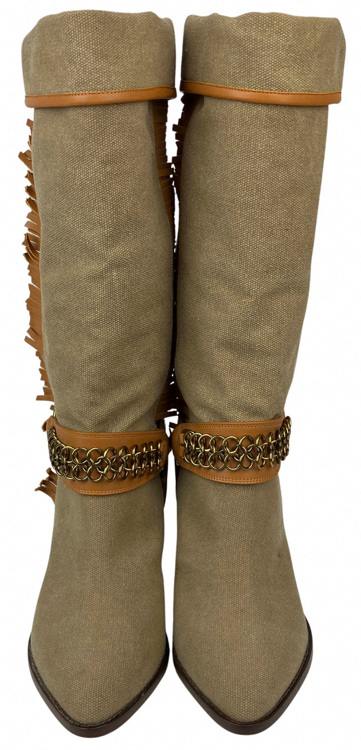 Isabel Marant Levon Boots in Khaki - Discounts on Isabel Marant at UAL